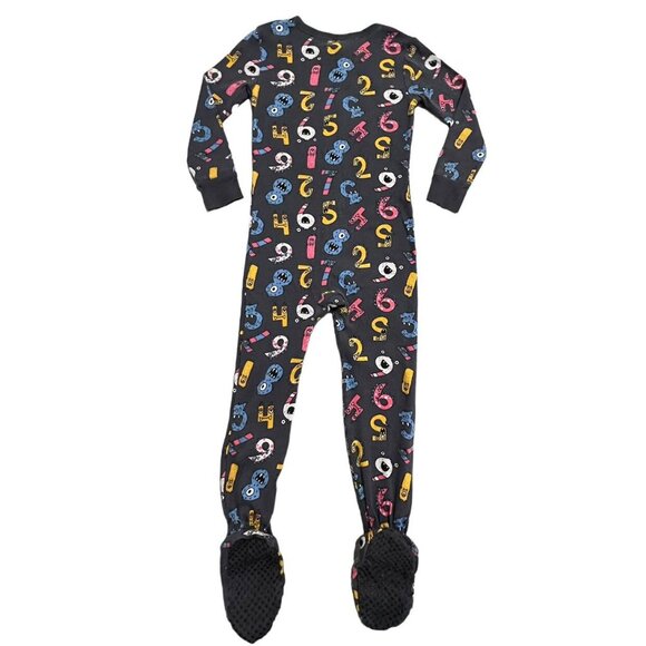 Old Navy 3T Animated Monster Numbers Footie Pajamas - Picture 5 of 6